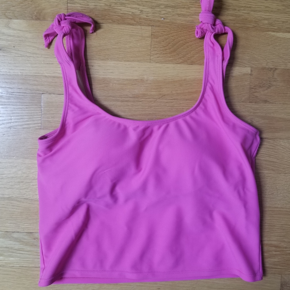 Kortni jeane pink tie tank